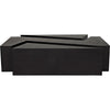 Noir Element Coffee Table, Black Steel, 36"