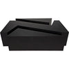 Noir Element Coffee Table, Black Steel, 36"