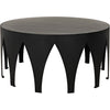 Primary vendor image of Noir Morocco Coffee Table, Black Steel, 36"