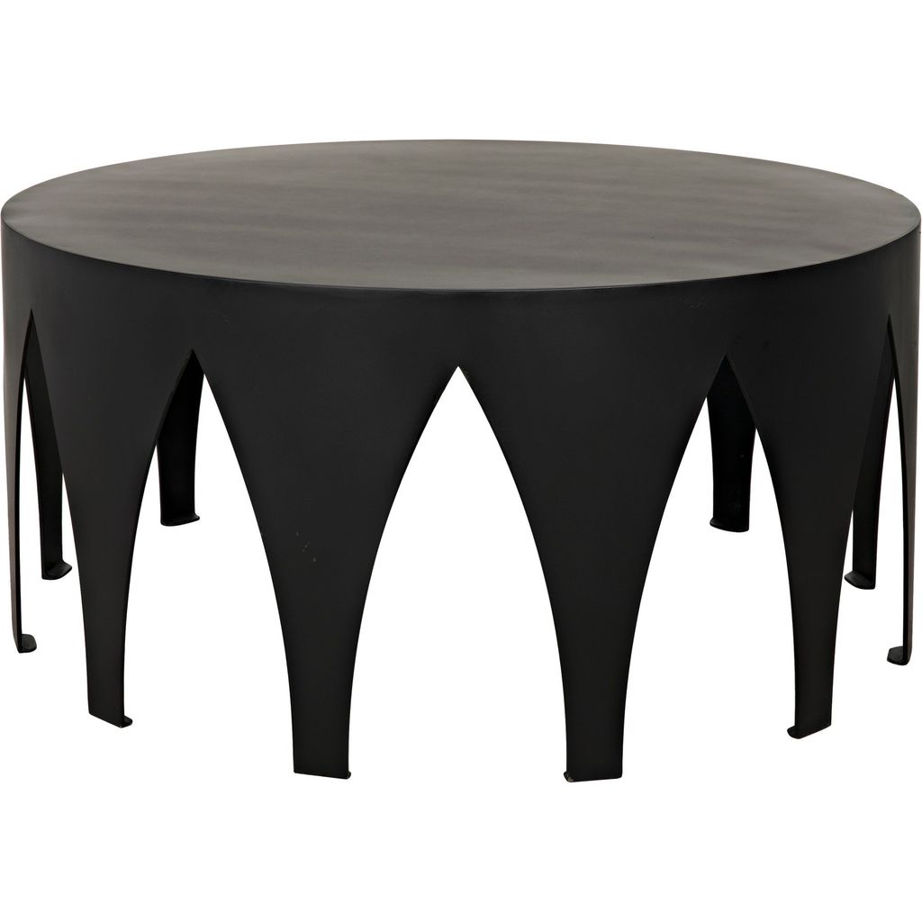 Primary vendor image of Noir Morocco Coffee Table, Black Steel, 36"