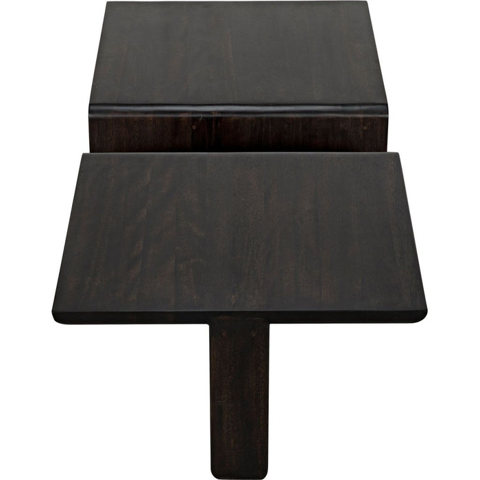 Noir Hagen Coffee Table, Ebony Walnut, 30"
