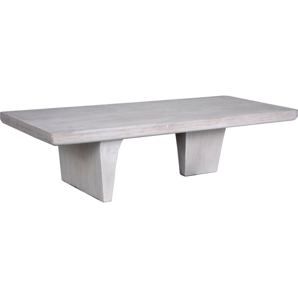 Primary vendor image of Noir Ward Coffee Table, White Wash - Mahogany & Veneer, 28"