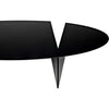 Noir Minerva Coffee Table, Black Steel, 29.5"