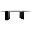 Noir Minerva Coffee Table, Black Steel, 29.5"