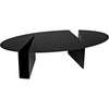 Noir Minerva Coffee Table, Black Steel, 29.5"