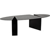 Noir Minerva Coffee Table, Black Steel, 29.5"