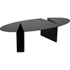 Noir Minerva Coffee Table, Black Steel, 29.5"