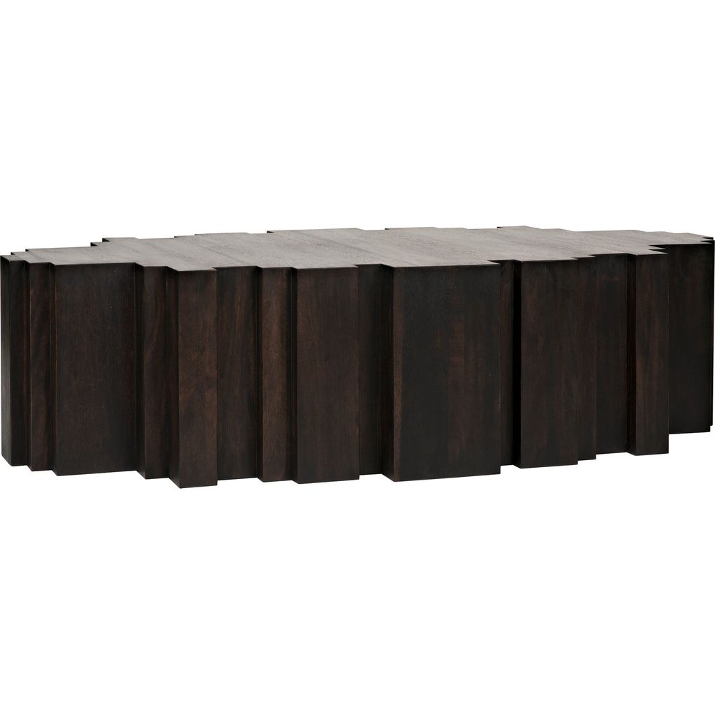 Noir Royce Coffee Table, Ebony Walnut, 36"