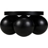 Noir Lambreta Coffee Table, Black Steel, 34"