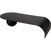 Noir Rosario Coffee Table, Black Steel, 32"