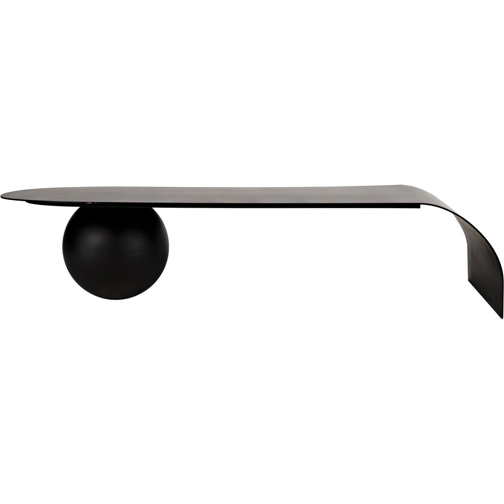 Primary vendor image of Noir Rosario Coffee Table, Black Steel, 32"