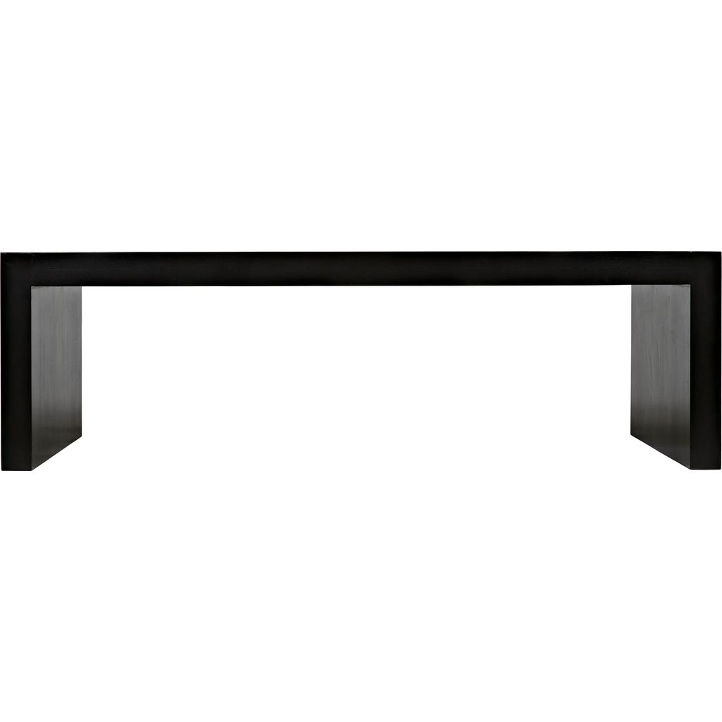 Noir Milton Coffee Table, Pale - Mahogany & Veneer, 28"