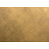 Noir Amboss Coffee Table, Black Metal, Aged Brass Finish, 32"