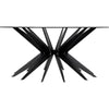 Noir Spider Coffee Table, Black Metal - Industrial Steel, 40"