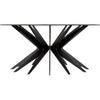 Noir Spider Coffee Table, Black Metal - Industrial Steel, 40"