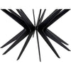 Noir Spider Coffee Table, Black Metal - Industrial Steel, 40"