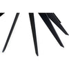 Noir Spider Coffee Table, Black Metal - Industrial Steel, 40"