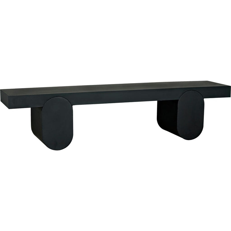 Primary vendor image of Noir Evora Coffee Table, Black Metal - Industrial Steel, 17