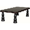 Noir Lilly Coffee Table, Pale - Mahogany, 32"