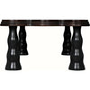 Noir Lilly Coffee Table, Pale - Mahogany, 32"