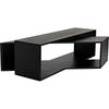 Noir Keweco Coffee Table - Industrial Steel, 58"