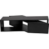 Noir Keweco Coffee Table - Industrial Steel, 58"