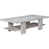 Noir Humphrey Coffee Table, White Wash - Mahogany, 32"