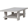 Noir Humphrey Coffee Table, White Wash - Mahogany, 32"