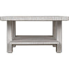 Noir Humphrey Coffee Table, White Wash - Mahogany, 32"