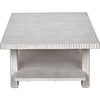 Noir Humphrey Coffee Table, White Wash - Mahogany, 32"