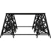 Noir Brixton Coffee Table - Industrial Steel, 38"