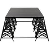 Noir Brixton Coffee Table - Industrial Steel, 38"