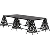 Noir Brixton Coffee Table - Industrial Steel, 38"