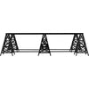 Noir Brixton Coffee Table - Industrial Steel, 38"