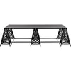 Noir Brixton Coffee Table - Industrial Steel, 38"