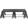 Noir Brixton Coffee Table - Industrial Steel, 38"