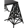 Noir Brixton Coffee Table - Industrial Steel, 38"