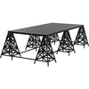 Noir Brixton Coffee Table - Industrial Steel, 38"