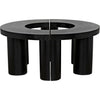 Noir Pluto Coffee Table - Mahogany, 40"