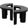 Noir Pluto Coffee Table - Mahogany, 40"