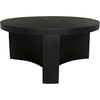 Noir Steward Coffee Table, B - Industrial Steel, 36"