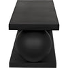 Noir Estelle Coffee Table - Industrial Steel, 18"