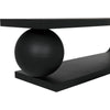 Noir Estelle Coffee Table - Industrial Steel, 18"