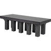 Noir Santos Coffee Table, Cinder Black - Mahogany, 24"