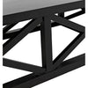 Noir Sutton Coffee Table,Hand Rubbed Black - Mahogany, 34"