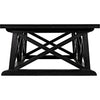 Noir Sutton Coffee Table,Hand Rubbed Black - Mahogany, 34"