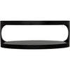 Noir Eclipse Oval Coffee Table, Black Steel, 29"