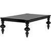 Noir Graff Coffee Table, Hand Rubbed Black - Mahogany & Veneer, 37.5"