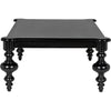 Noir Graff Coffee Table, Hand Rubbed Black - Mahogany & Veneer, 37.5"