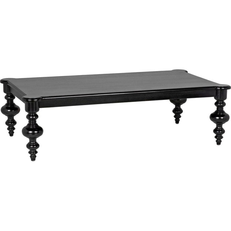 Primary vendor image of Noir Graff Coffee Table, Hand Rubbed Black - Mahogany & Veneer, 37.5